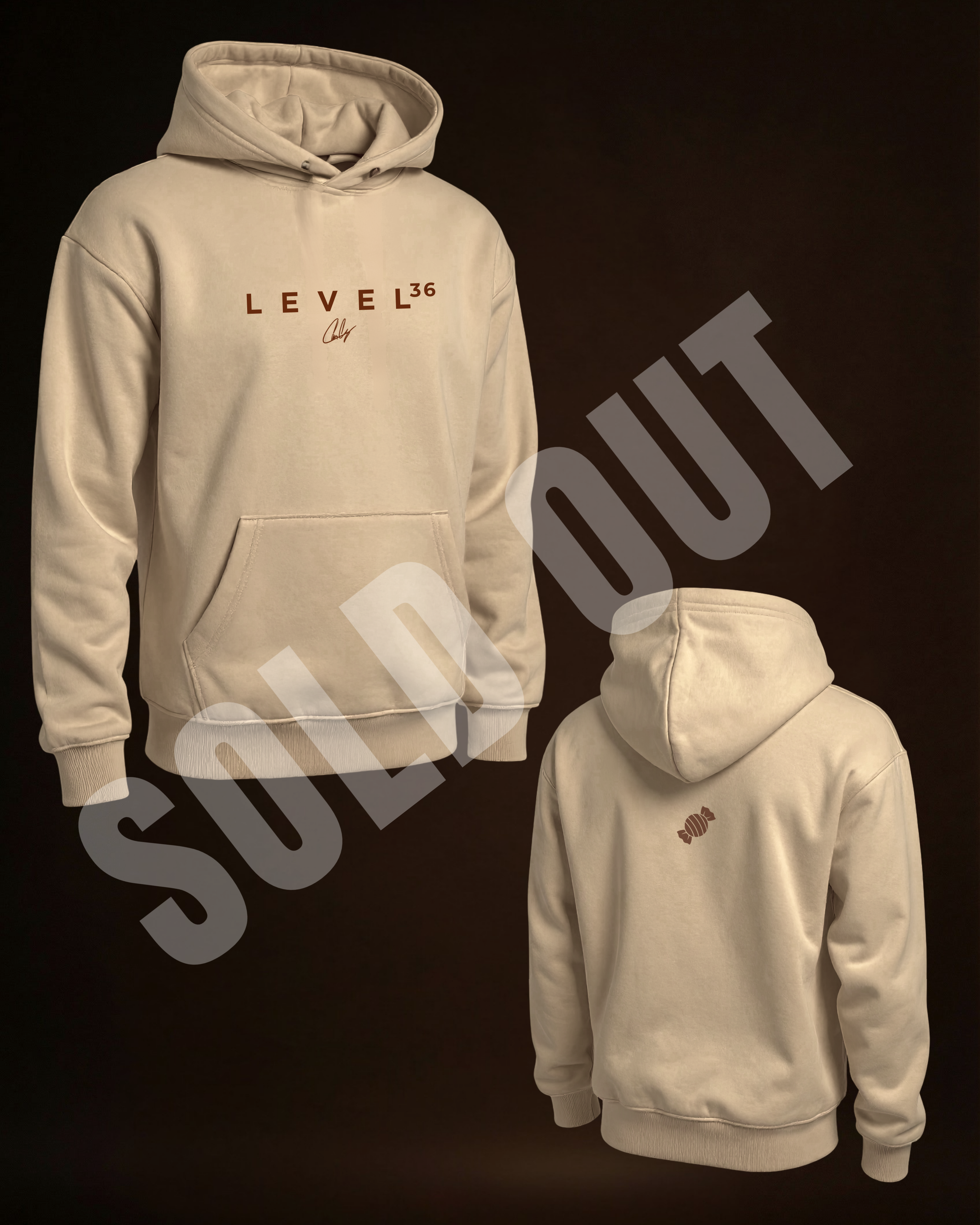 LEVEL 36 Anniversary Drop – Beige Hoodie (SOLD OUT)